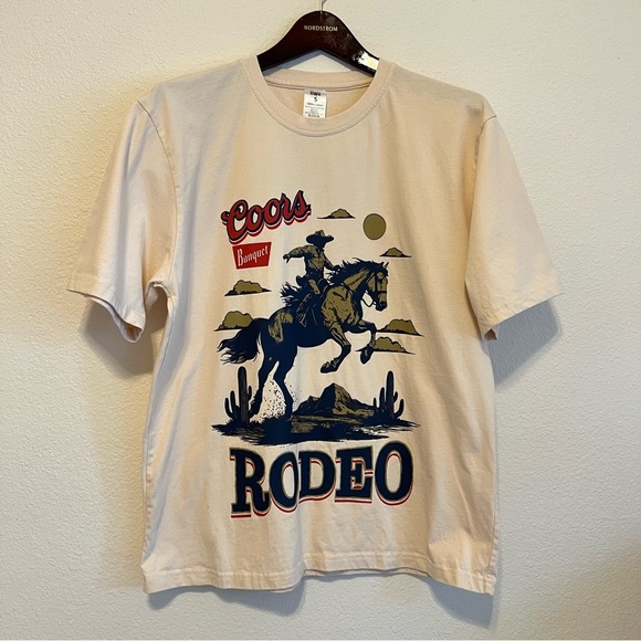 Coors Rodeo Cowboy T-Shirt Western Shirt, unisex Men’s Size S/Women’s size M - Picture 5 of 9